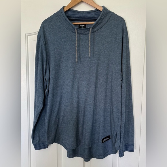Jason Wu for EVA Air XL Hoodie Blue Lightweight Long Sleeve Pullover - Picture 1 of 8